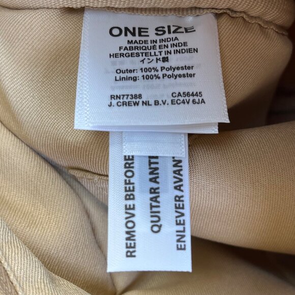 J.Crew Tan Sherpa With Zip Closure & Dual Handles Structured Tote Bag - New - Picture 9 of 10